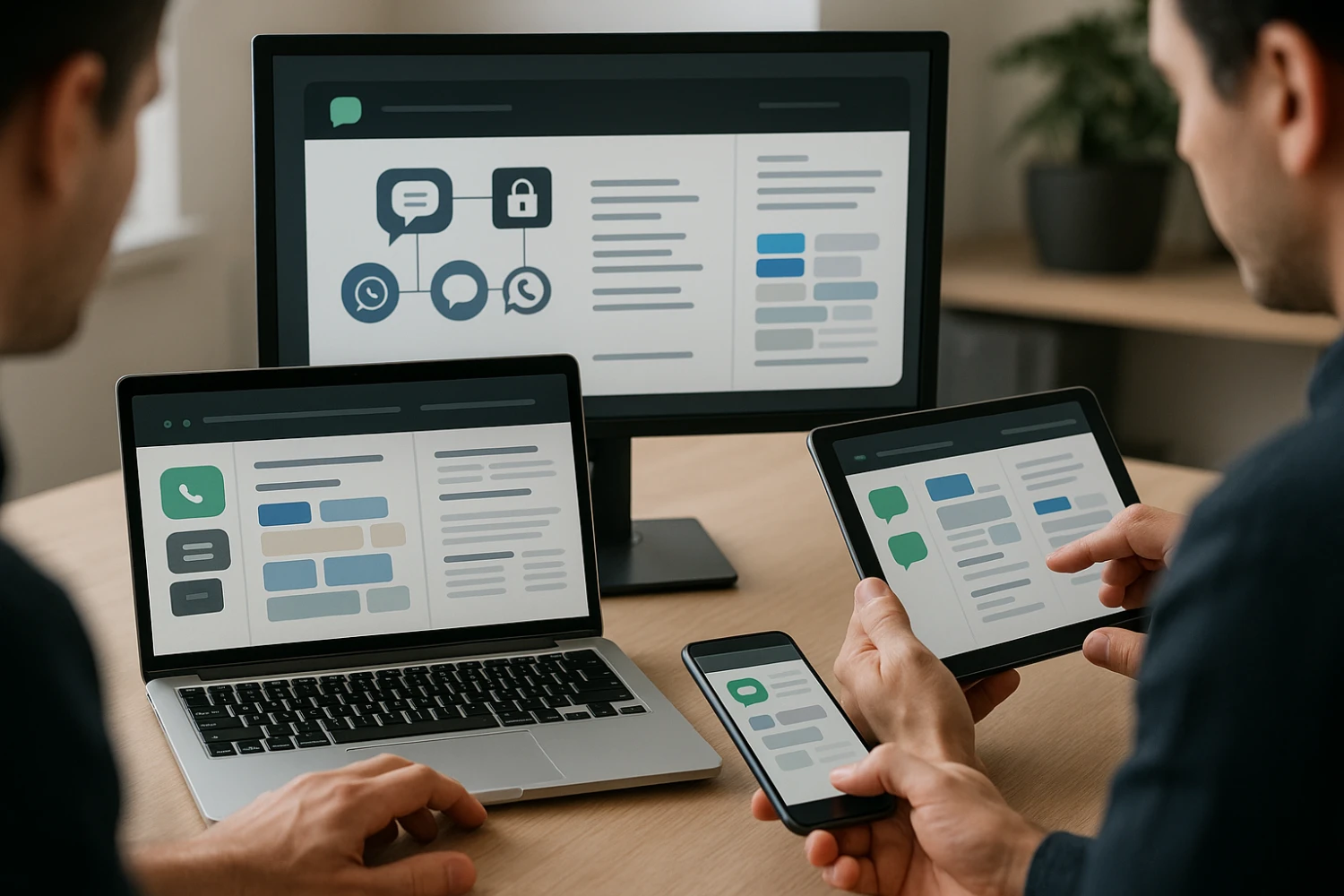 Secure API integration for business messaging