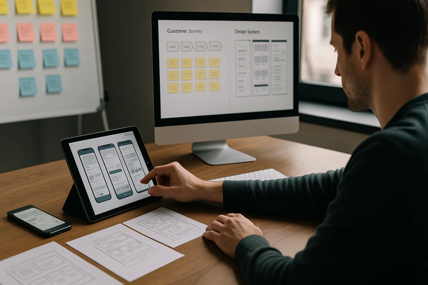 UI UX user research and digital strategy workshop