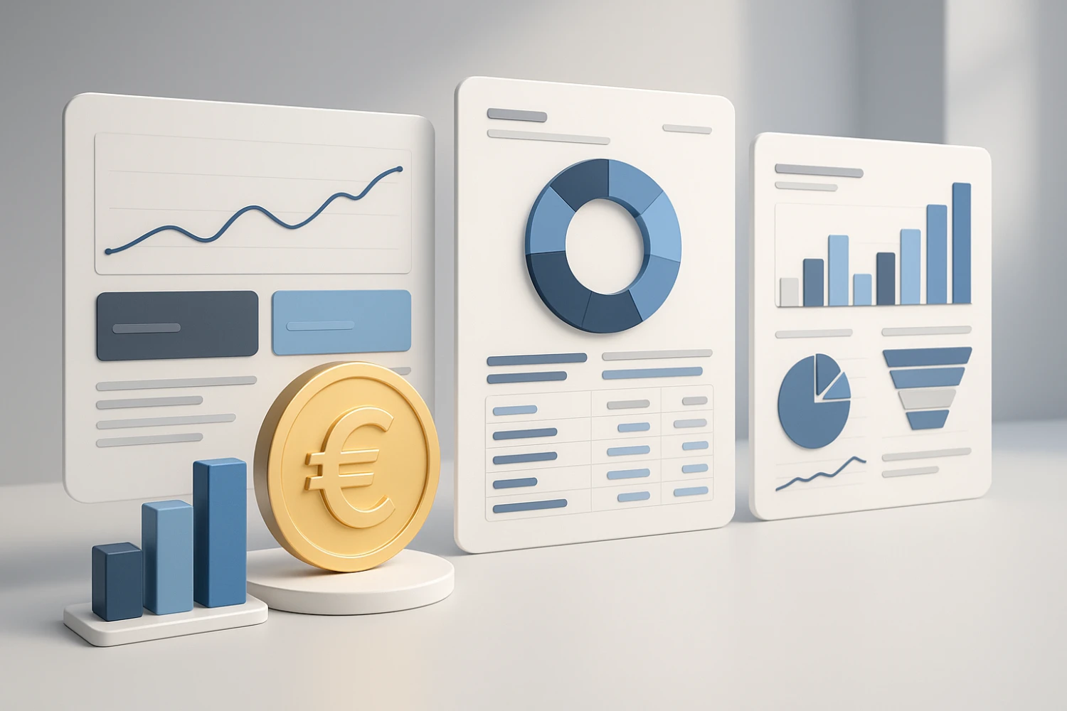 Campaign performance dashboards and euro-based reporting
