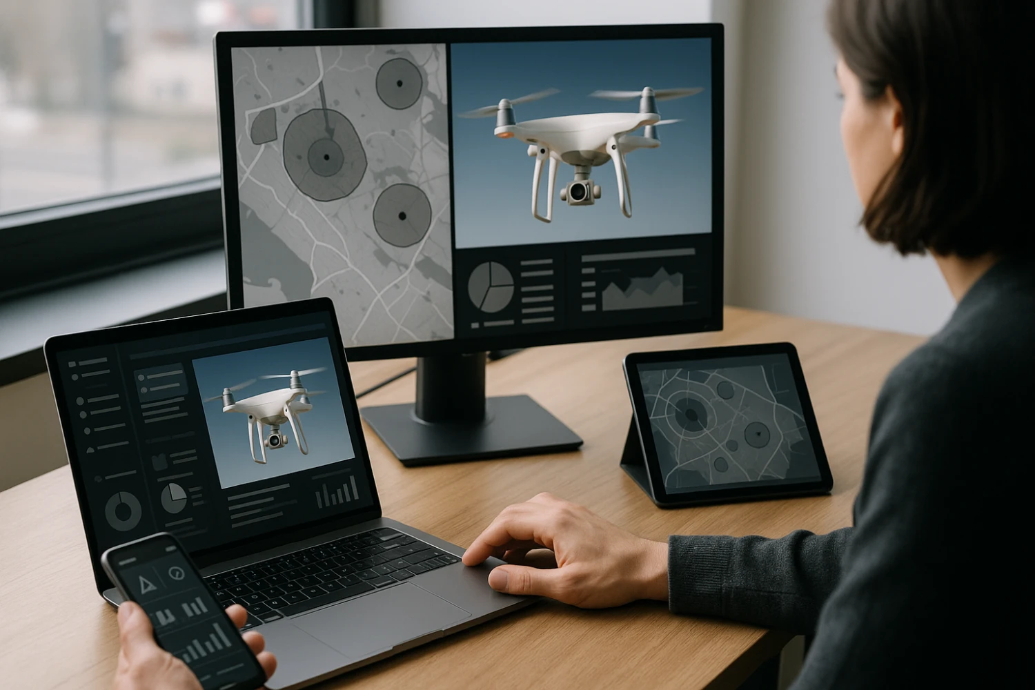 Professional drone operations and safety procedures